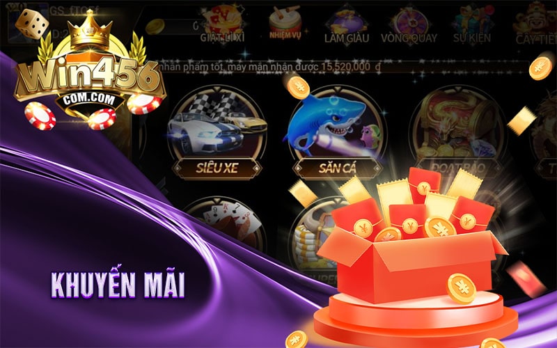 Khuyến mãi WIN456 ngập tràn